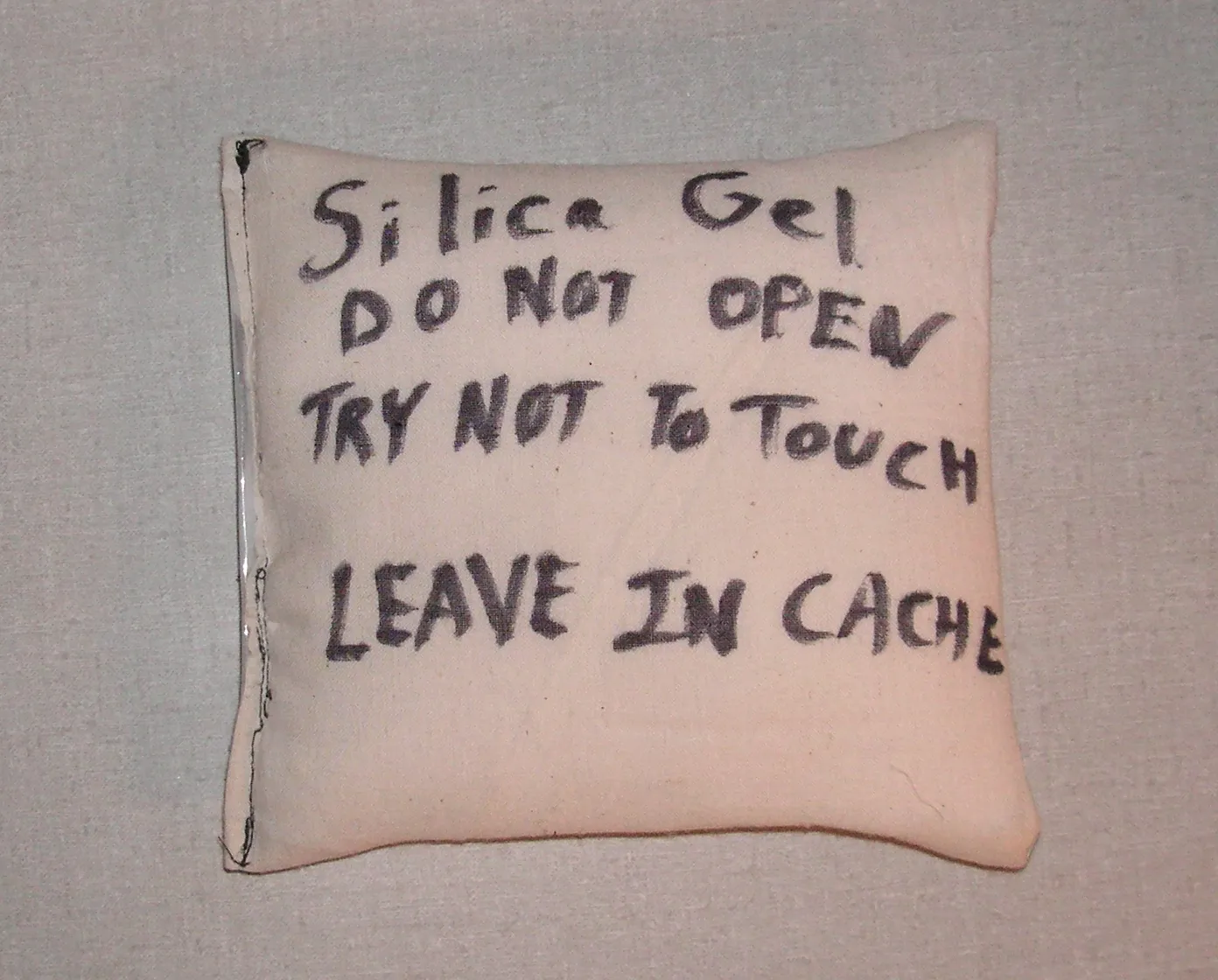 Completed desiccant bag