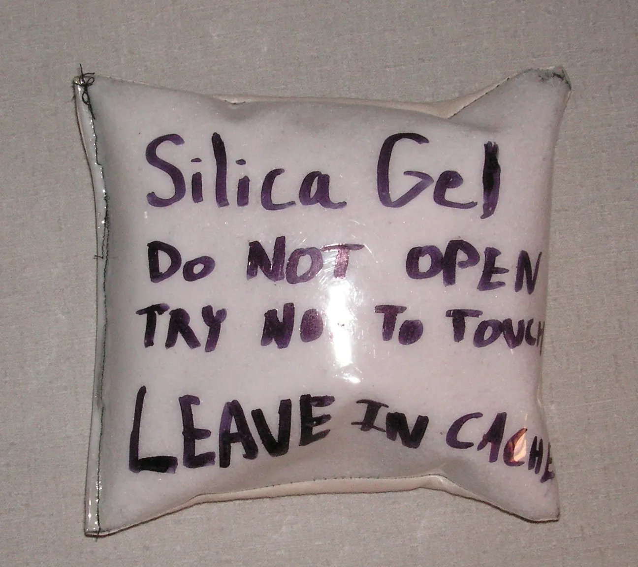 Completed desiccant bag
